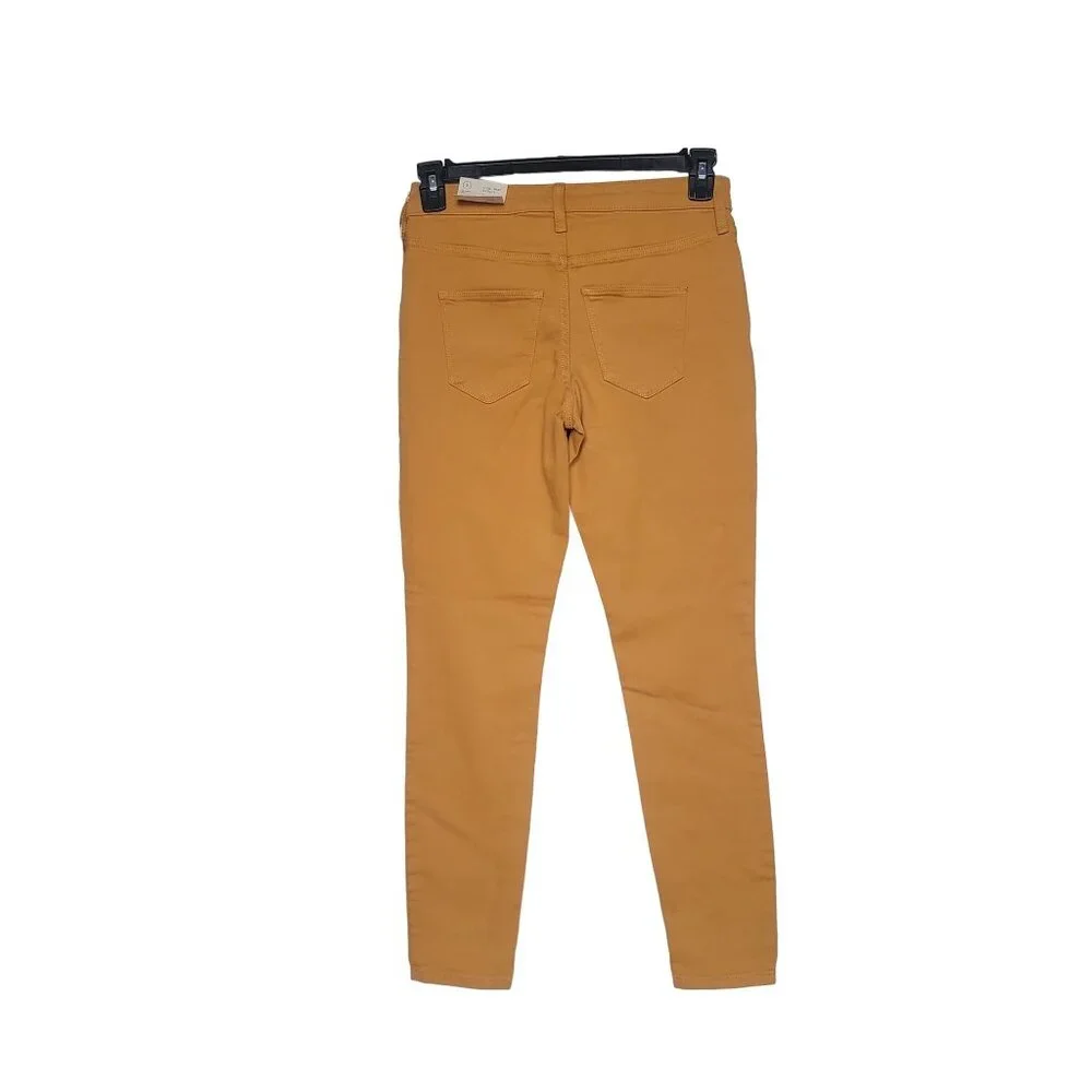 ✨UNIVERSAL THREAD Size 2/26 Reg Women High Rise Skinny Jeans Mustard Stretch new - Picture 5 of 8